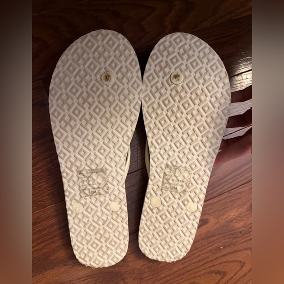 Tory Birch Flip Flops Navy & White Size 10 - Picture 6 of 6